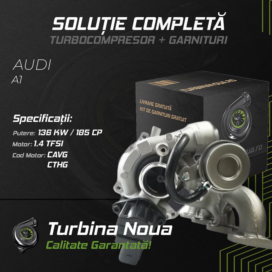 Turbina AUDI A1 1.4 TFSI 136 KW / 185 CP Noua - Image 2