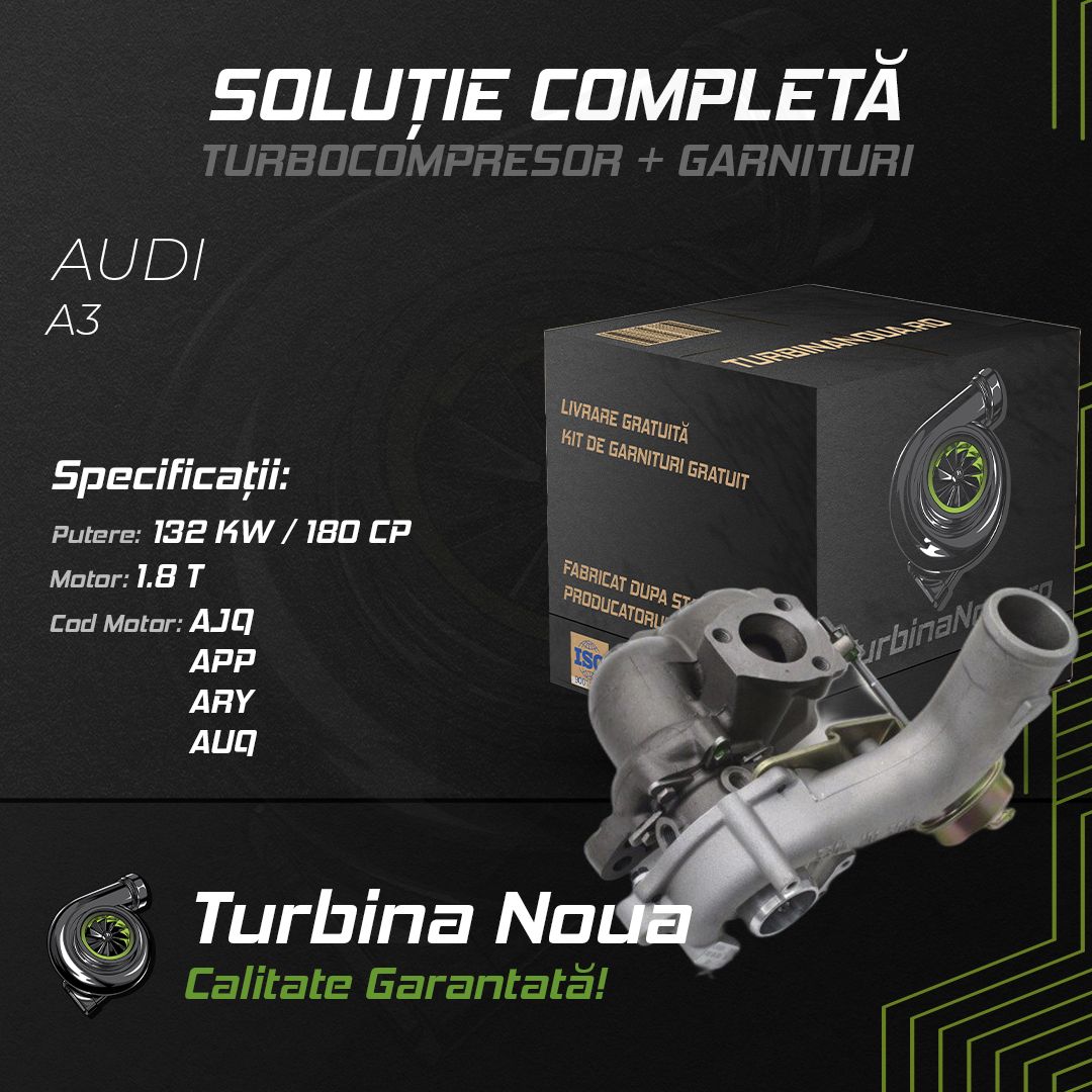 Turbina AUDI A3 1.8 T 132 KW / 180 CP Noua - Image 2
