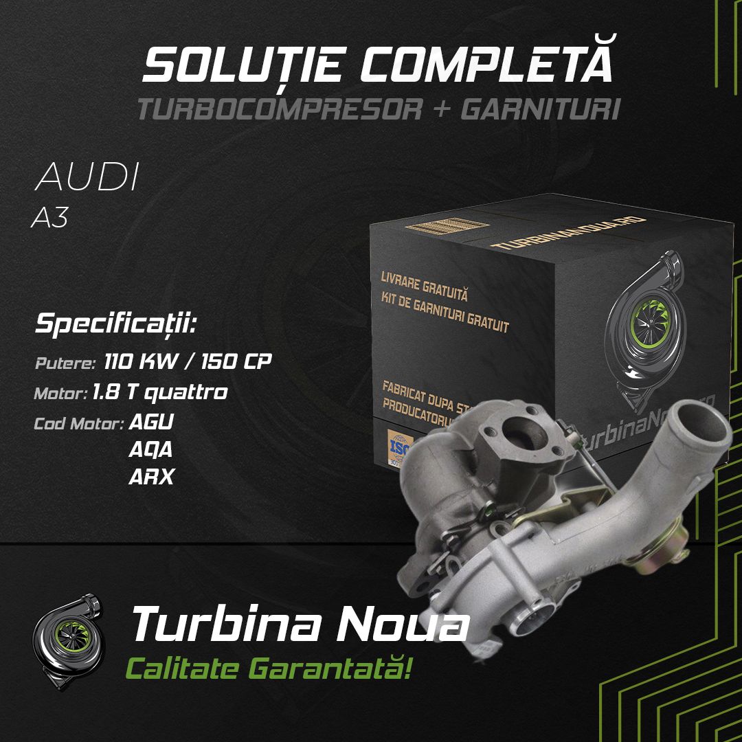 Turbina AUDI A3 1.8 T quattro 110 KW / 150 CP Noua - Image 2