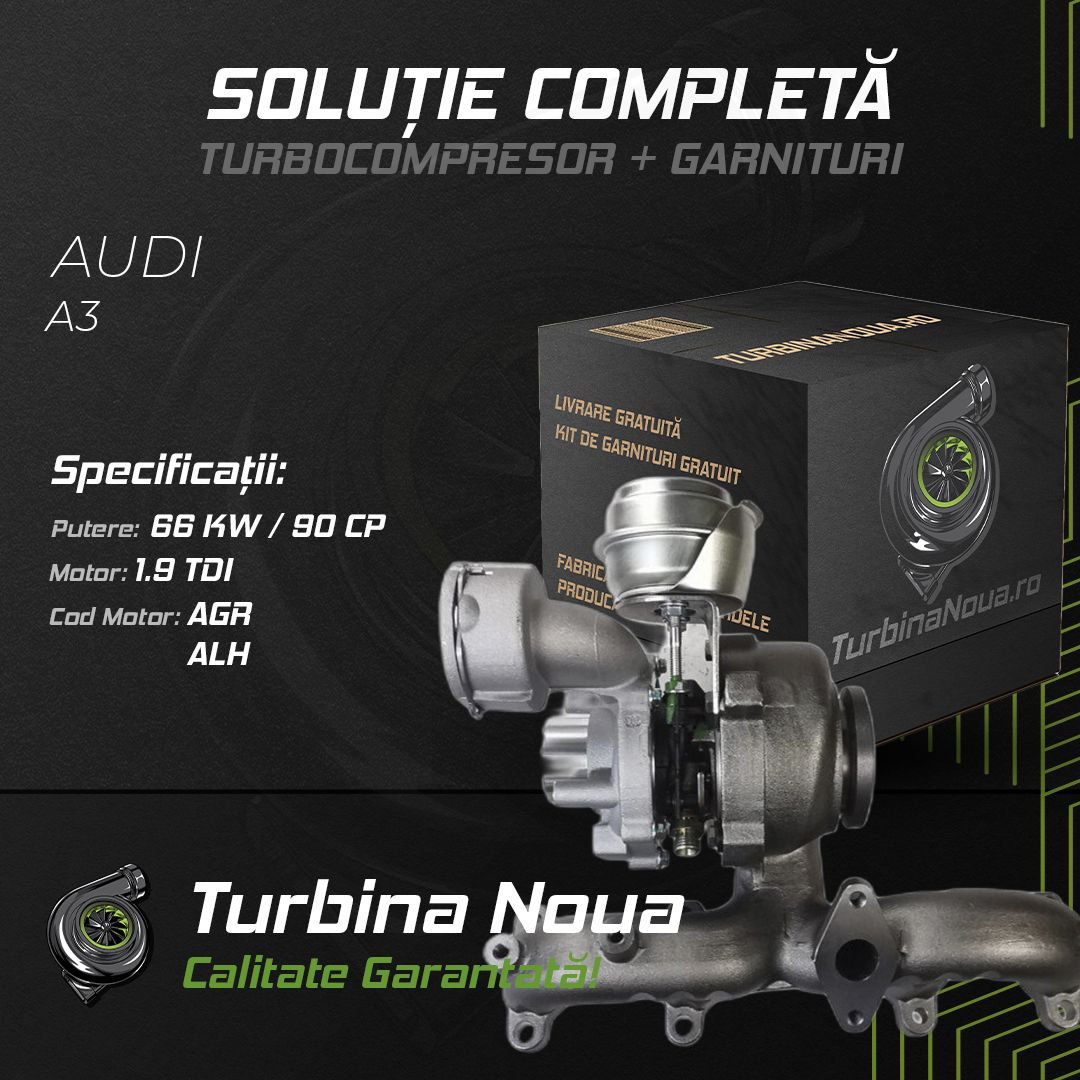 Turbina AUDI A3 1.9 TDI 66 KW / 90 CP Noua - Image 2