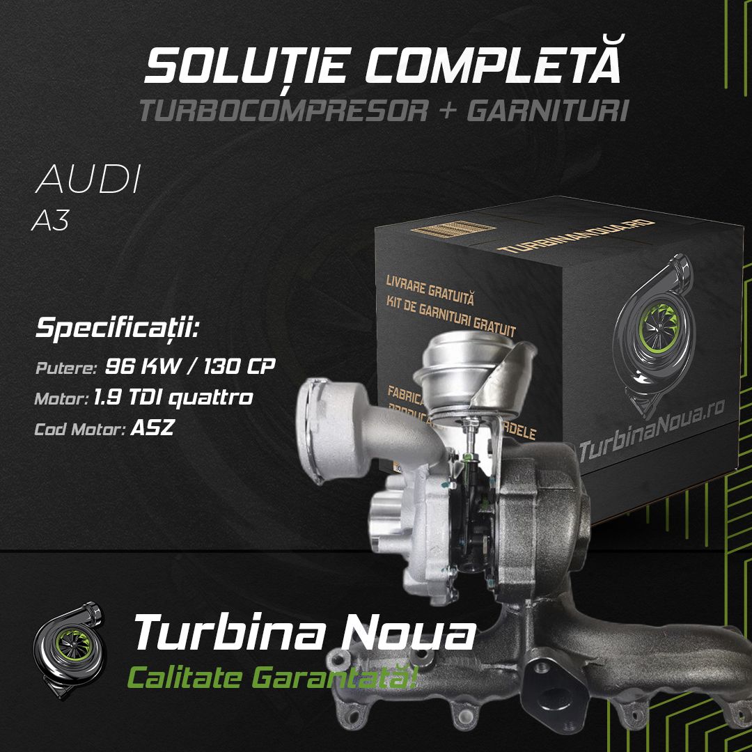Turbina AUDI A3 1.9 TDI quattro 96 KW / 130 CP Noua - Image 2
