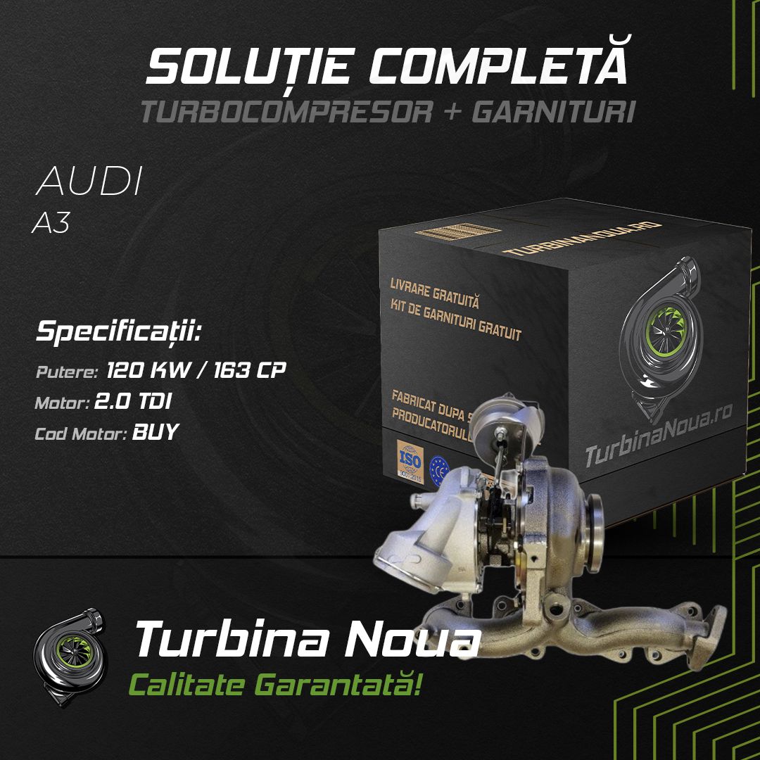 Turbina AUDI A3 2.0 TDI 120 KW / 163 CP Noua - Image 2