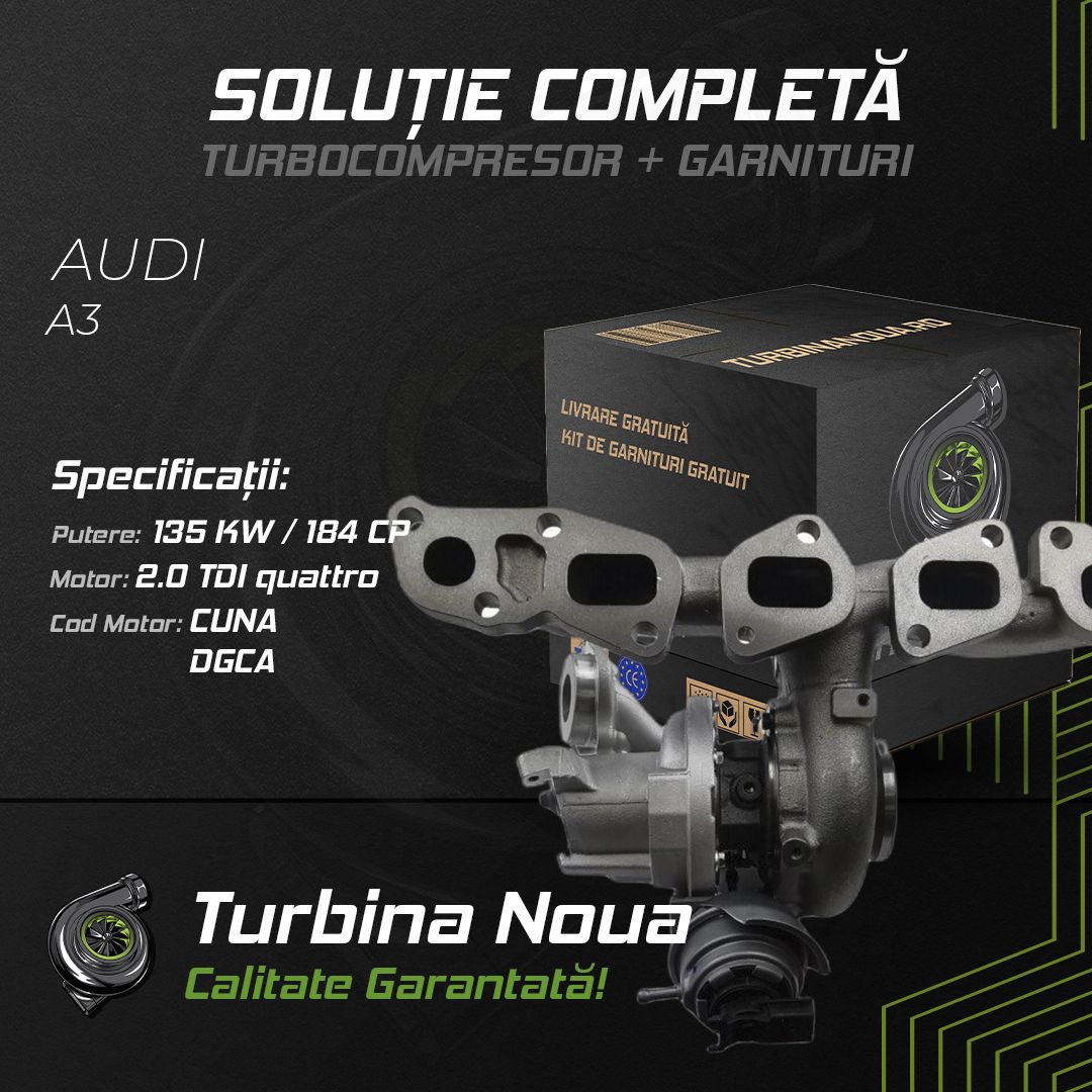 Turbina AUDI A3 2.0 TDI quattro 135 KW / 184 CP Noua - Image 2