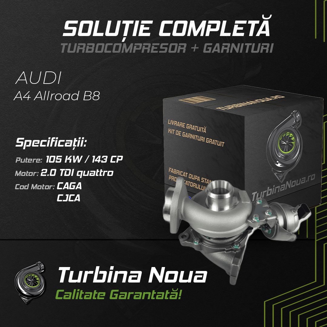 Turbina AUDI A4 Allroad B8 2.0 TDI quattro 105 KW / 143 CP Noua - Image 2