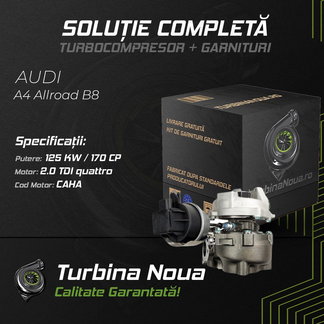 Turbina AUDI A4 Allroad B8 2.0 TDI quattro 125 KW / 170 CP Noua - Image 2