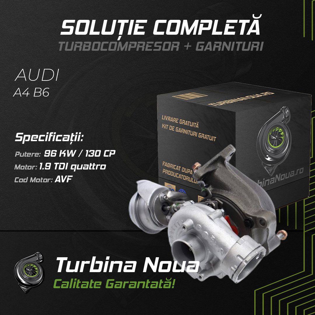 Turbina AUDI A4 B6 1.9 TDI quattro 96 KW / 130 CP Noua - Image 2