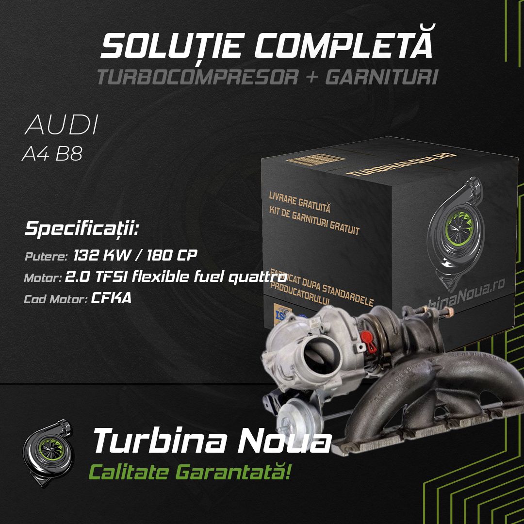 Turbina AUDI A4 B8 2.0 TFSI flexible fuel quattro 132 KW / 180 CP Noua - Image 2