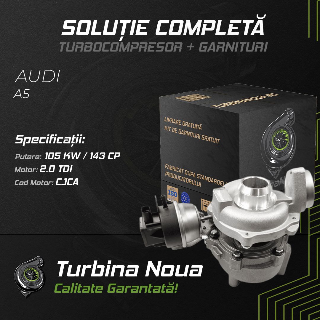 Turbina AUDI A5 2.0 TDI 105 KW / 143 CP Noua - Image 2