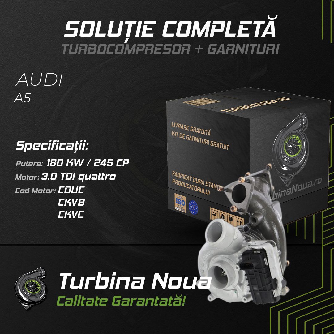 Turbina AUDI A5 3.0 TDI quattro 180 KW / 245 CP Noua - Image 2