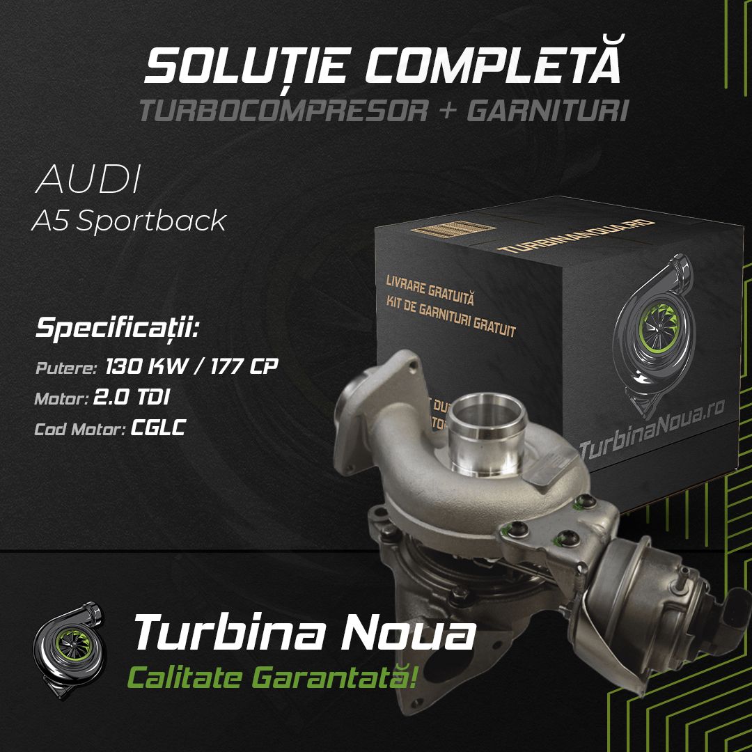 Turbina AUDI A5 Sportback 2.0 TDI 130 KW / 177 CP Noua - Image 2