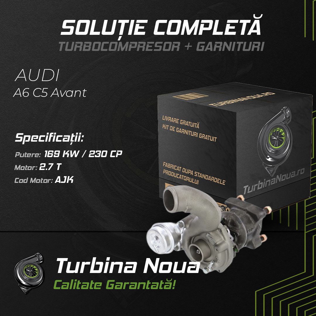 Turbina AUDI A6 C5 Avant 2.7 T 169 KW / 230 CP Noua - Image 2