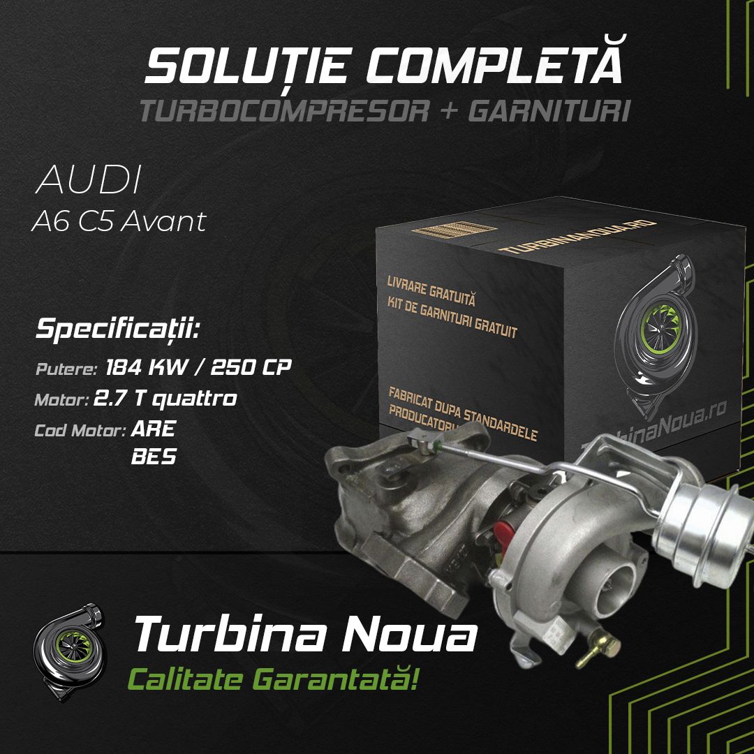 Turbina AUDI A6 C5 Avant 2.7 T quattro 184 KW / 250 CP Noua - Image 2