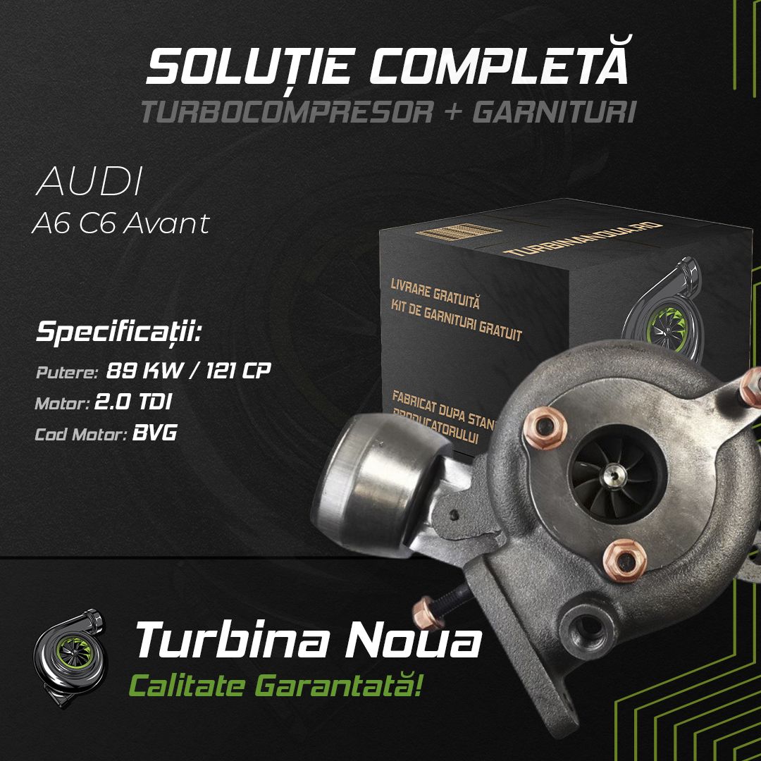 Turbina AUDI A6 C6 Avant 2.0 TDI 89 KW / 121 CP Noua - Image 2