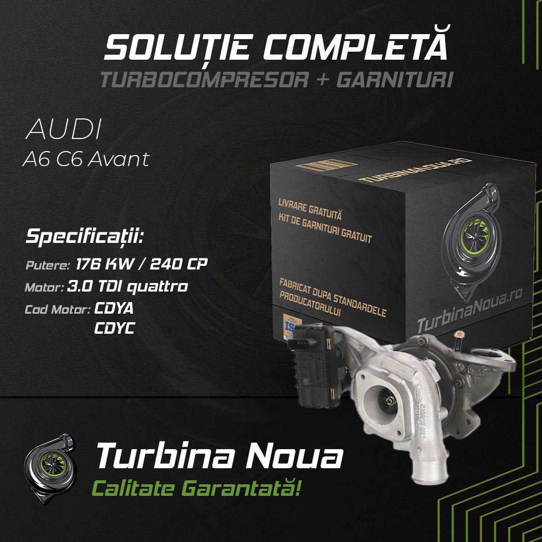 Turbina AUDI A6 C6 Avant 3.0 TDI quattro 176 KW / 240 CP Noua - Image 2