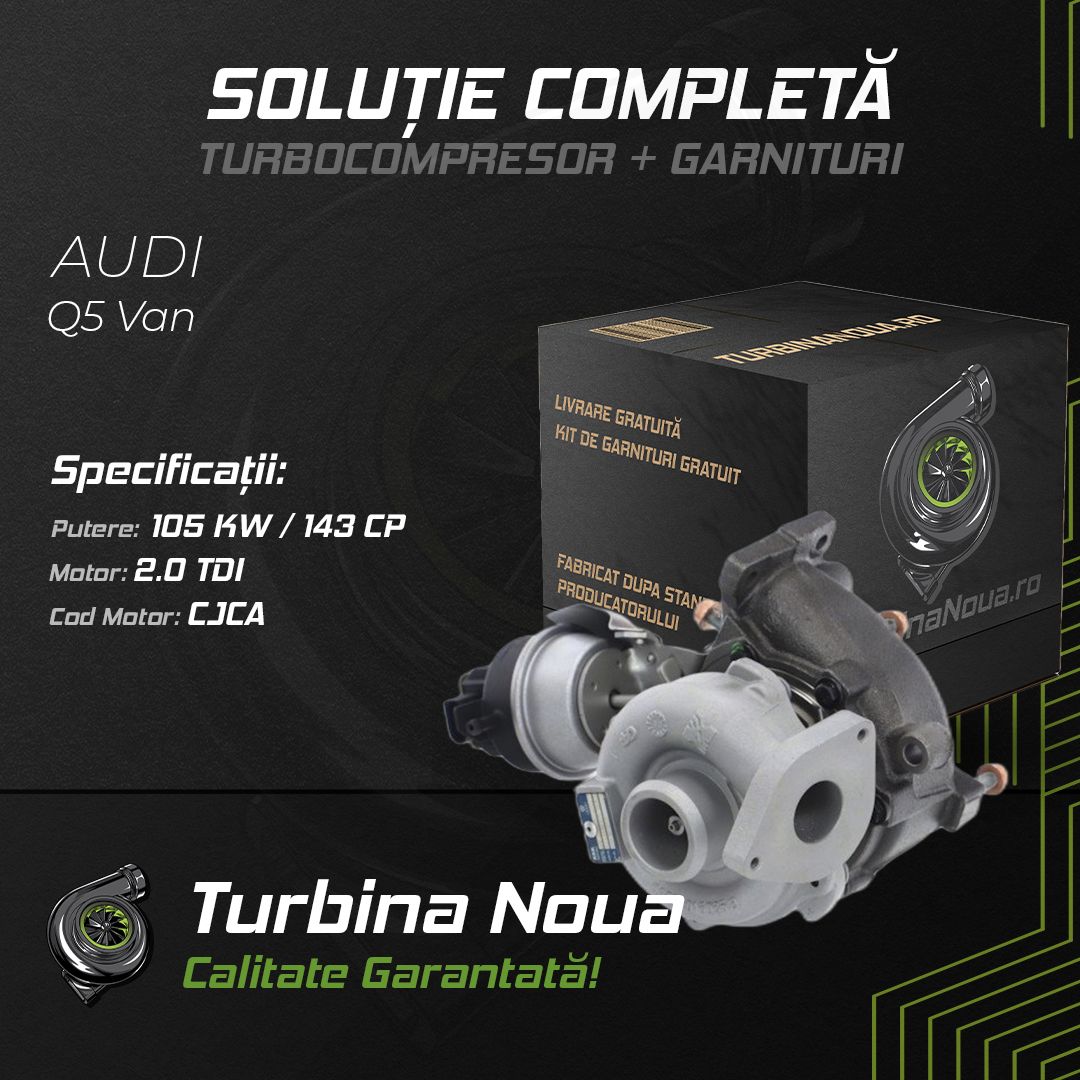Turbina AUDI Q5 Van 2.0 TDI 105 KW / 143 CP Noua - Image 2