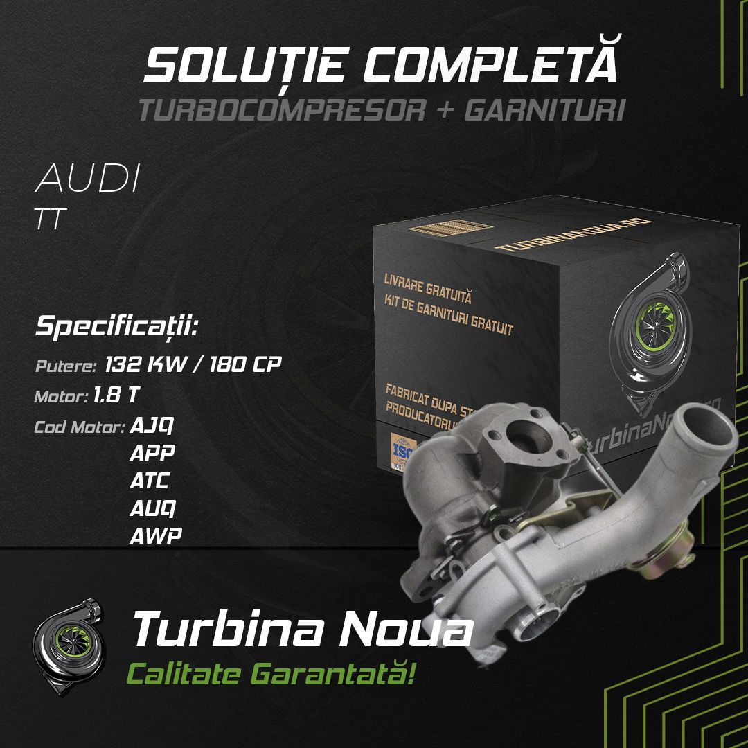 Turbina AUDI TT 1.8 T 132 KW / 180 CP Noua - Image 2