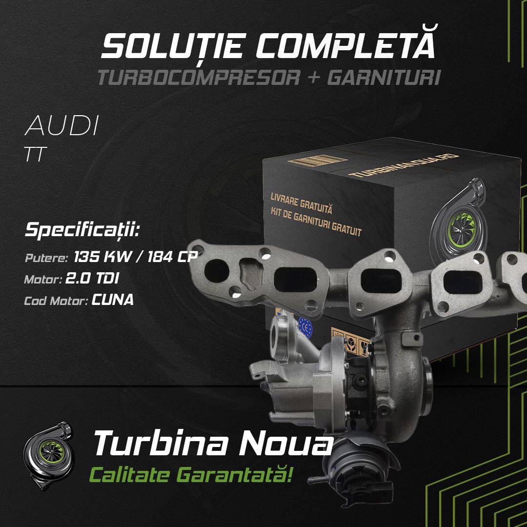 Turbina AUDI TT 2.0 TDI 135 KW / 184 CP Noua - Image 2