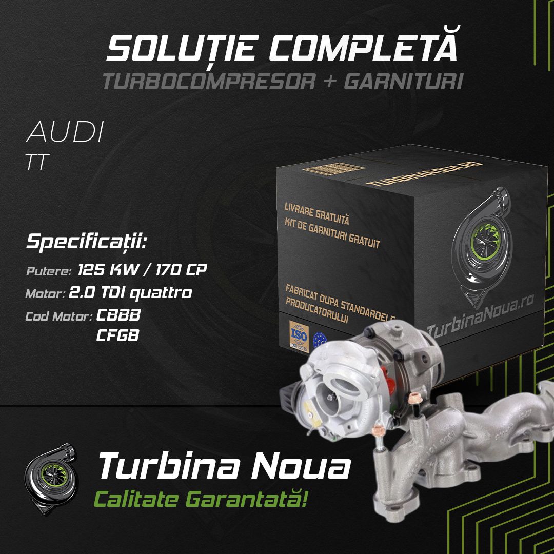 Turbina AUDI TT 2.0 TDI quattro 125 KW / 170 CP Noua - Image 2