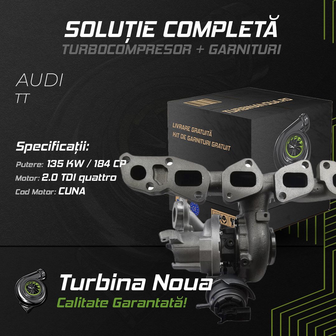 Turbina AUDI TT 2.0 TDI quattro 135 KW / 184 CP Noua - Image 2