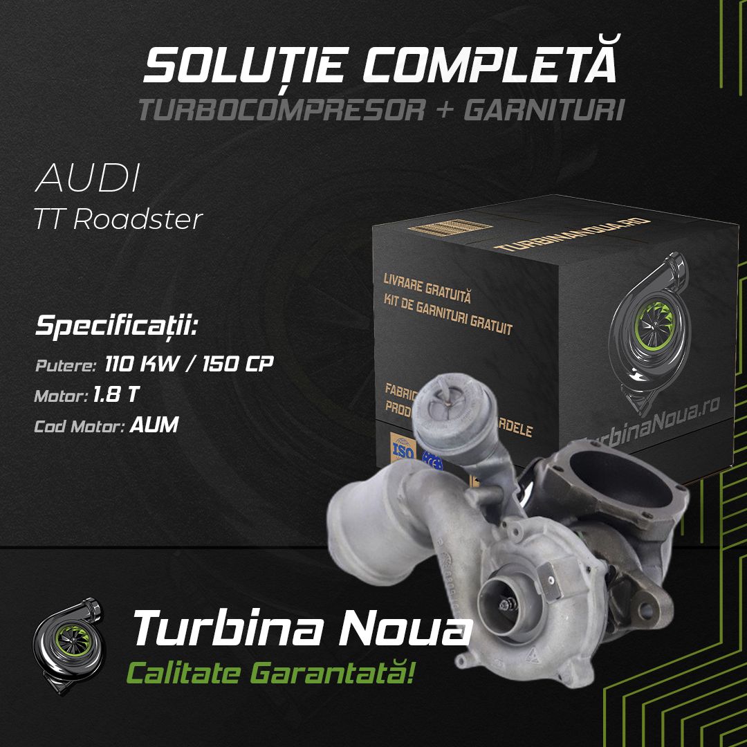 Turbina AUDI TT Roadster 1.8 T 110 KW / 150 CP Noua - Image 2