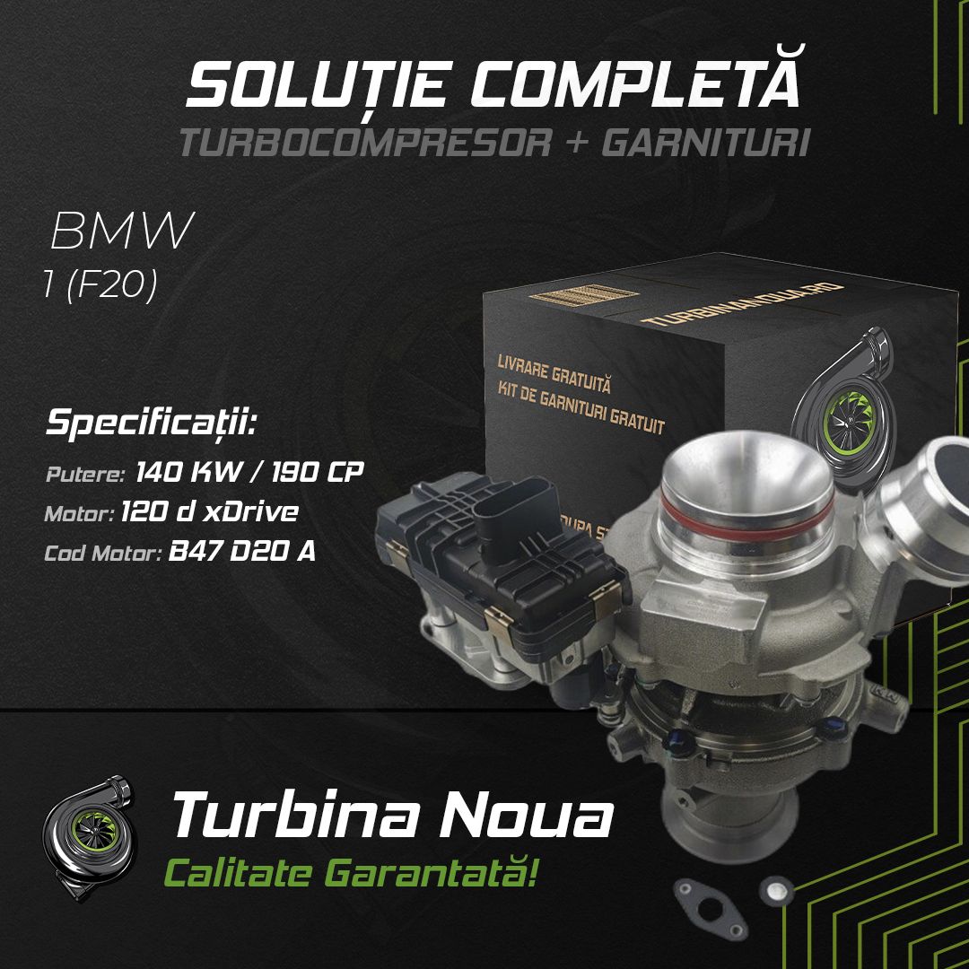 Turbina BMW 1 (F20) 120 d xDrive 140 KW / 190 CP Noua - Image 2