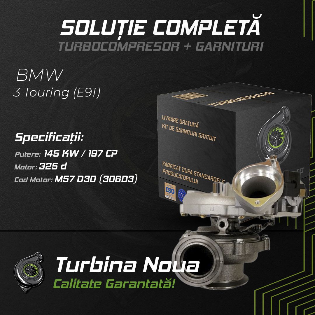 Turbina BMW 3 Touring (E91) 325 d 145 KW / 197 CP Noua - Image 2