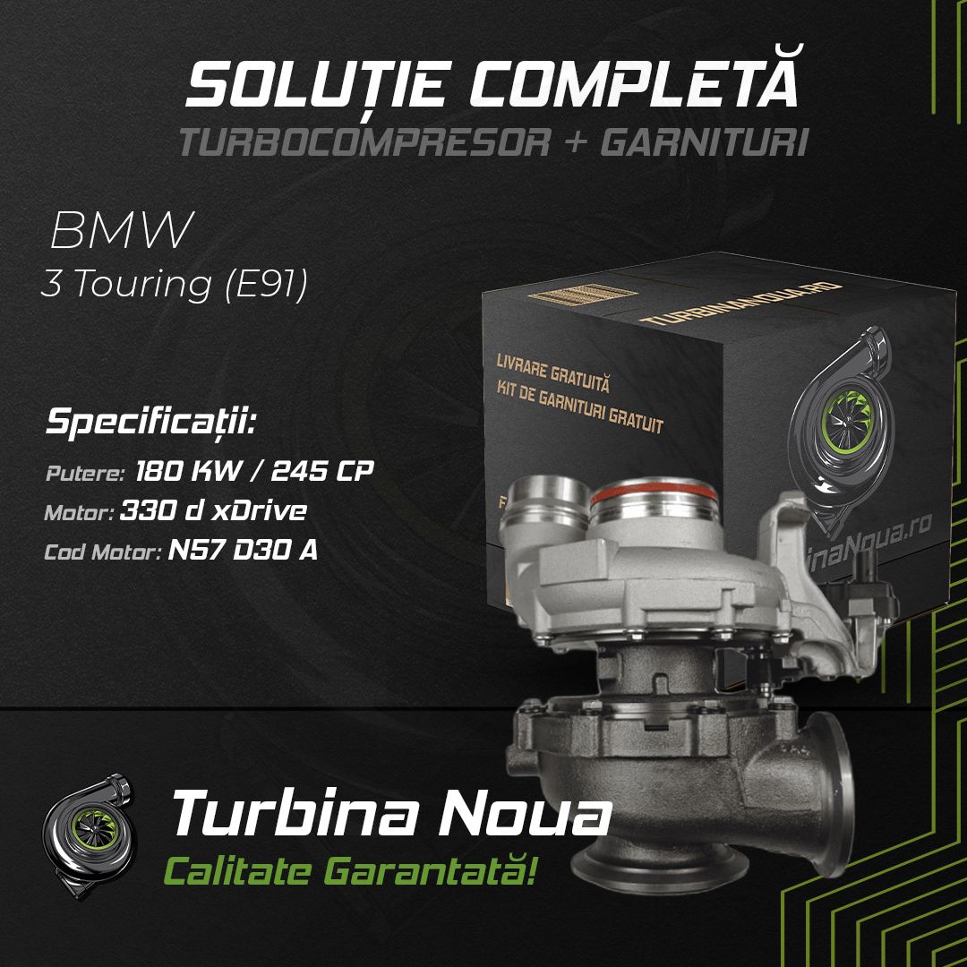 Turbina BMW 3 Touring (E91) 330 d xDrive 180 KW / 245 CP Noua - Image 2