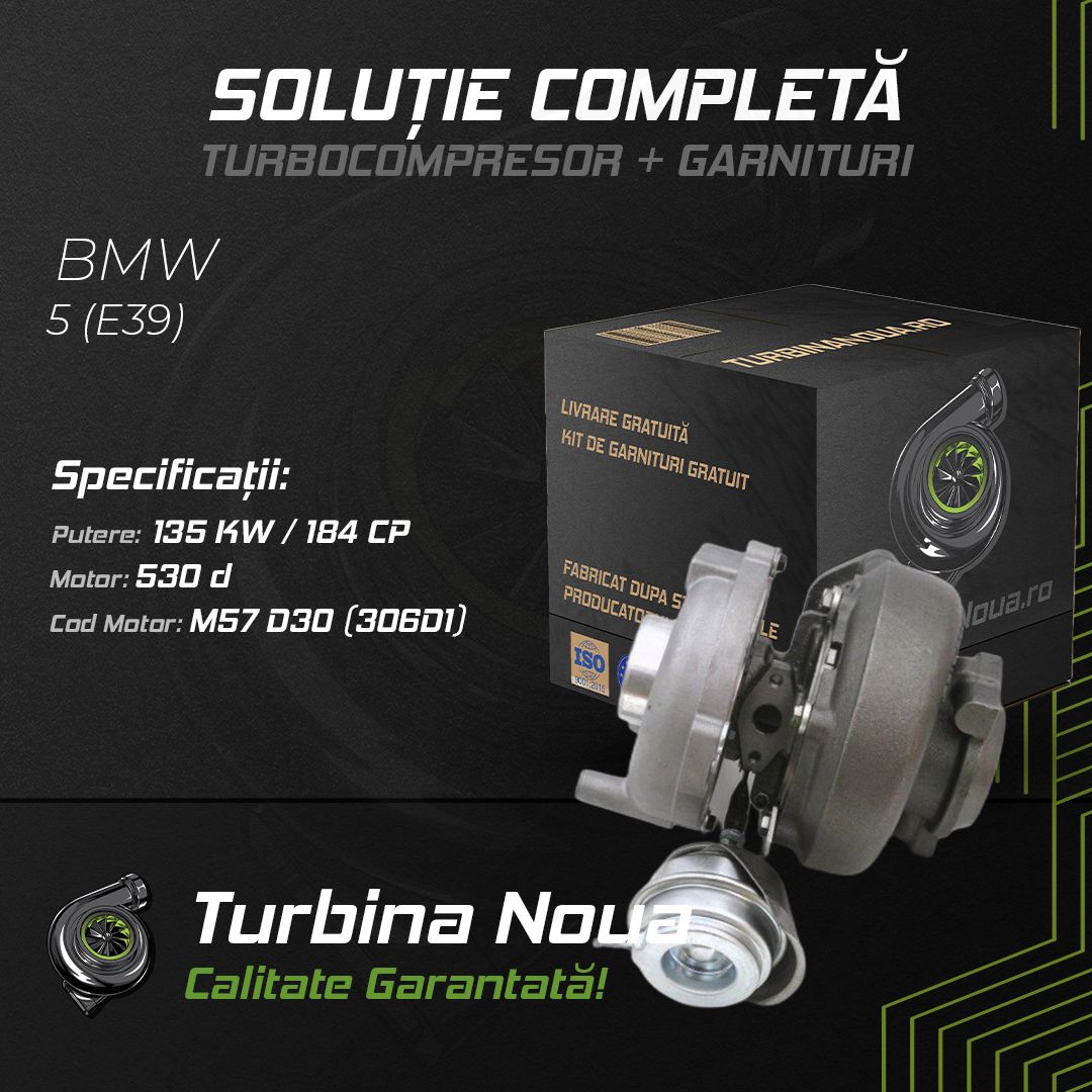 Turbina BMW 5 (E39) 530 d 135 KW / 184 CP Noua - Image 2