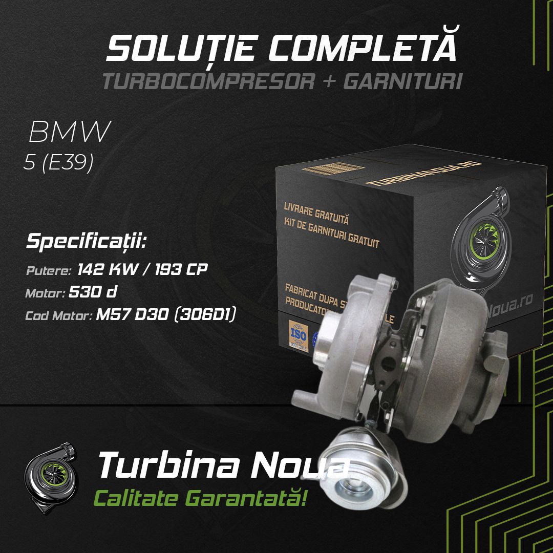 Turbina BMW 5 (E39) 530 d 142 KW / 193 CP Noua - Image 2