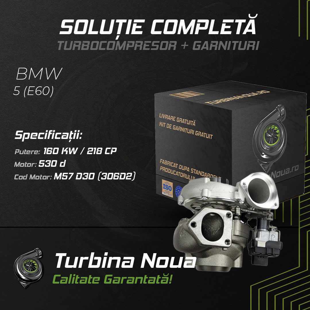Turbina BMW 5 (E60) 530 d 160 KW / 218 CP Noua - Image 2
