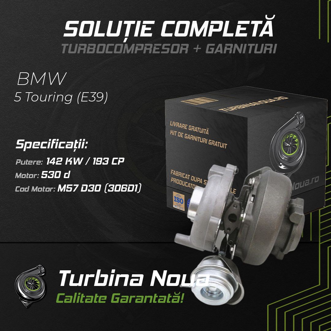 Turbina BMW 5 Touring (E39) 530 d 142 KW / 193 CP Noua - Image 2