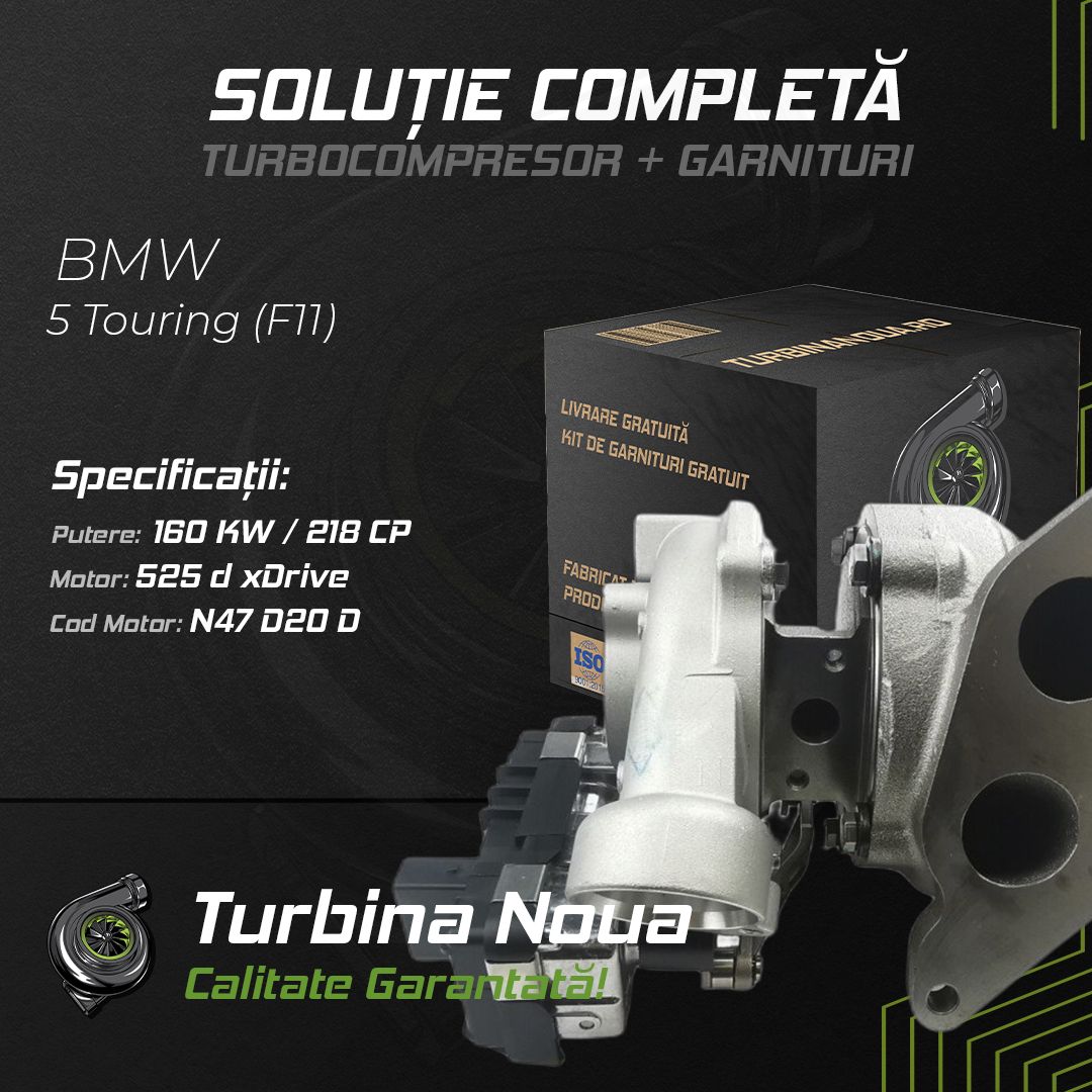 Turbina BMW 5 Touring (F11) 525 d xDrive 160 KW / 218 CP Noua - Image 2