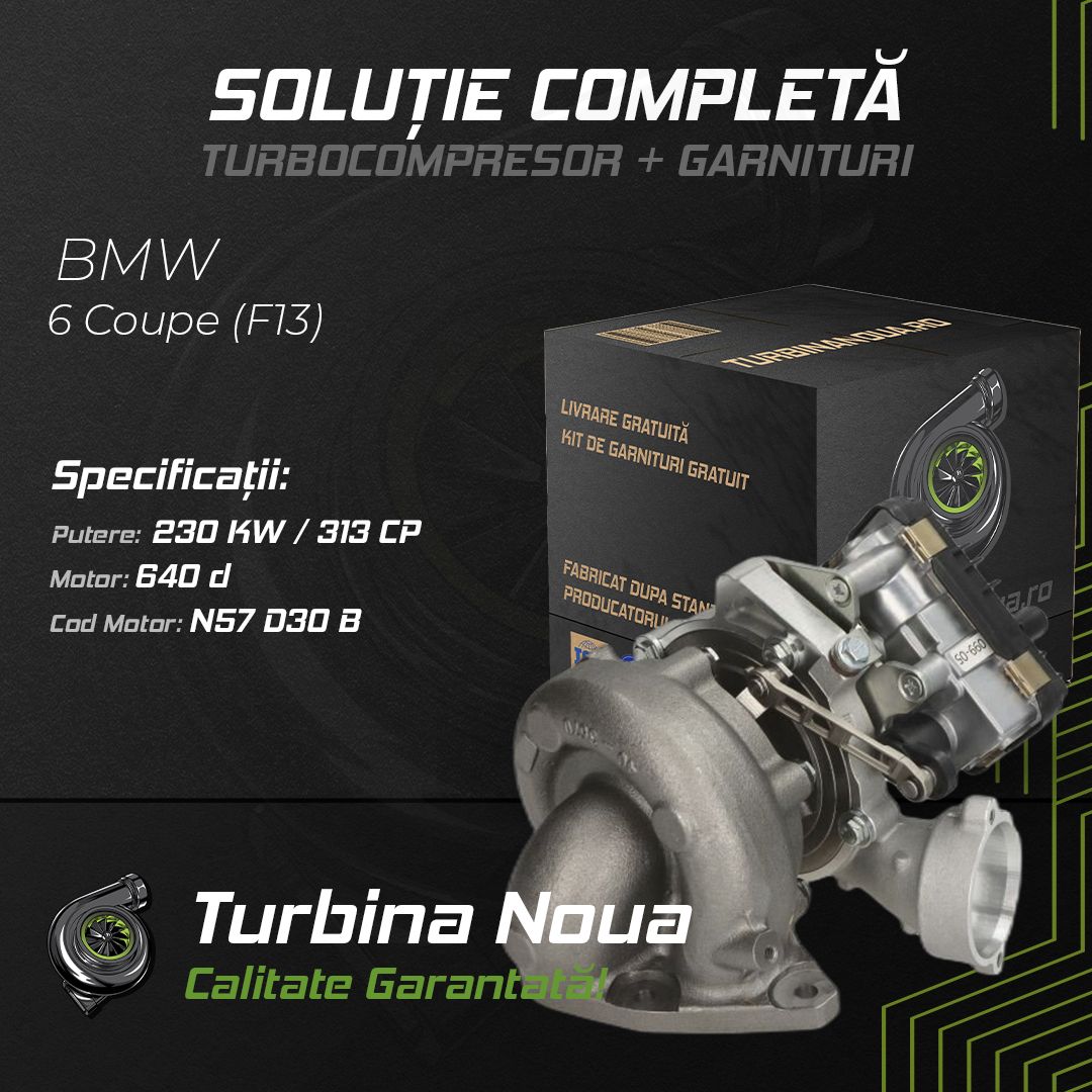 Turbina BMW 6 Coupe (F13) 640 d 230 KW / 313 CP Noua - Image 2