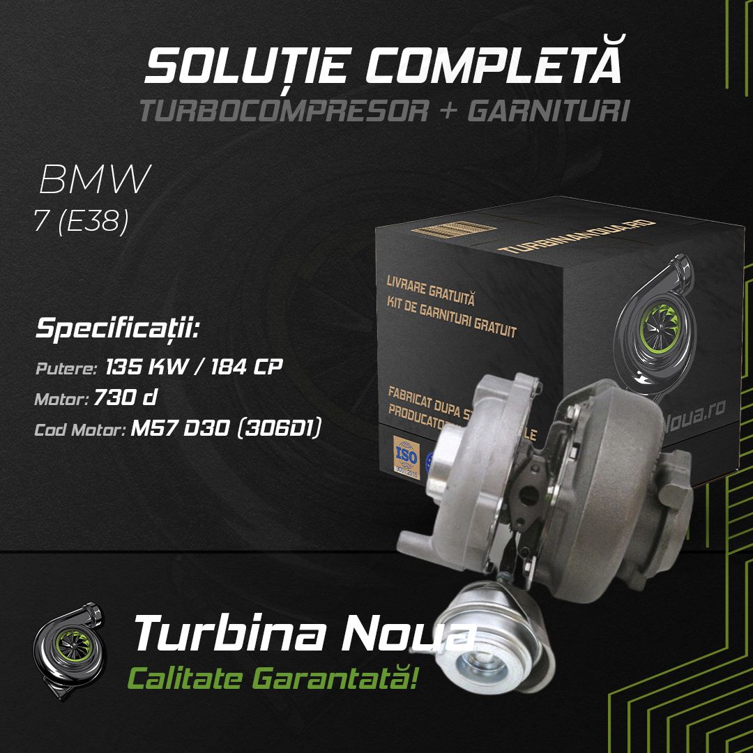 Turbina BMW 7 (E38) 730 d 135 KW / 184 CP Noua - Image 2