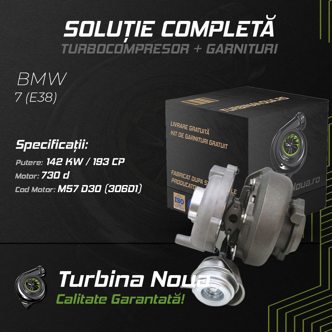 Turbina BMW 7 (E38) 730 d 142 KW / 193 CP Noua - Image 2