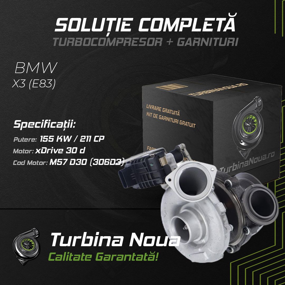 Turbina BMW X3 (E83) xDrive 30 d 155 KW / 211 CP Noua - Image 2