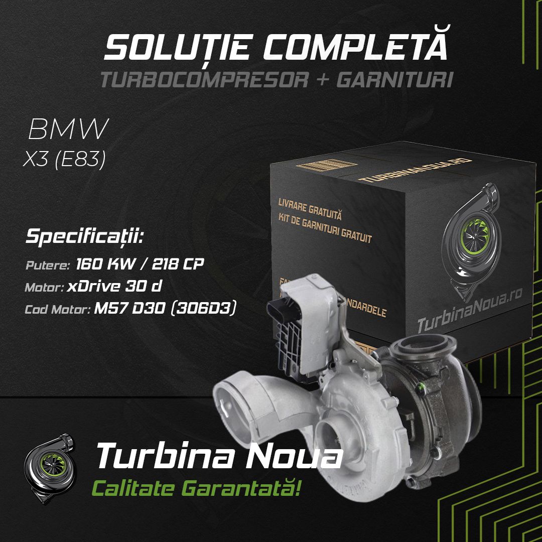 Turbina BMW X3 (E83) xDrive 30 d 160 KW / 218 CP Noua - Image 2