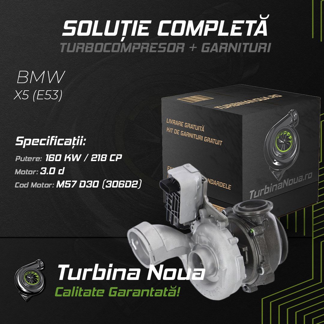 Turbina BMW X5 (E53) 3.0 d 160 KW / 218 CP Noua - Image 2