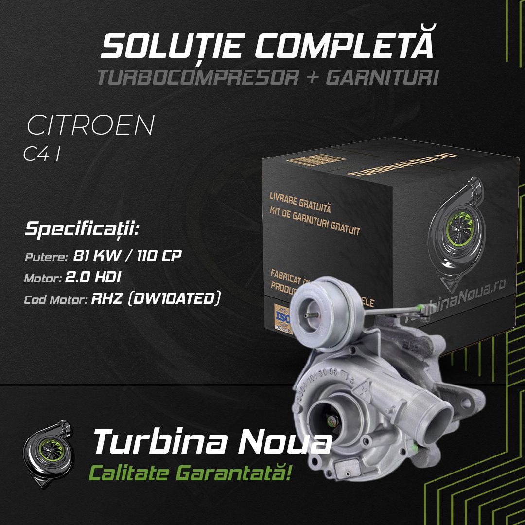 Turbina CITROEN C4 I 2.0 HDi 81 KW / 110 CP Noua - Image 2