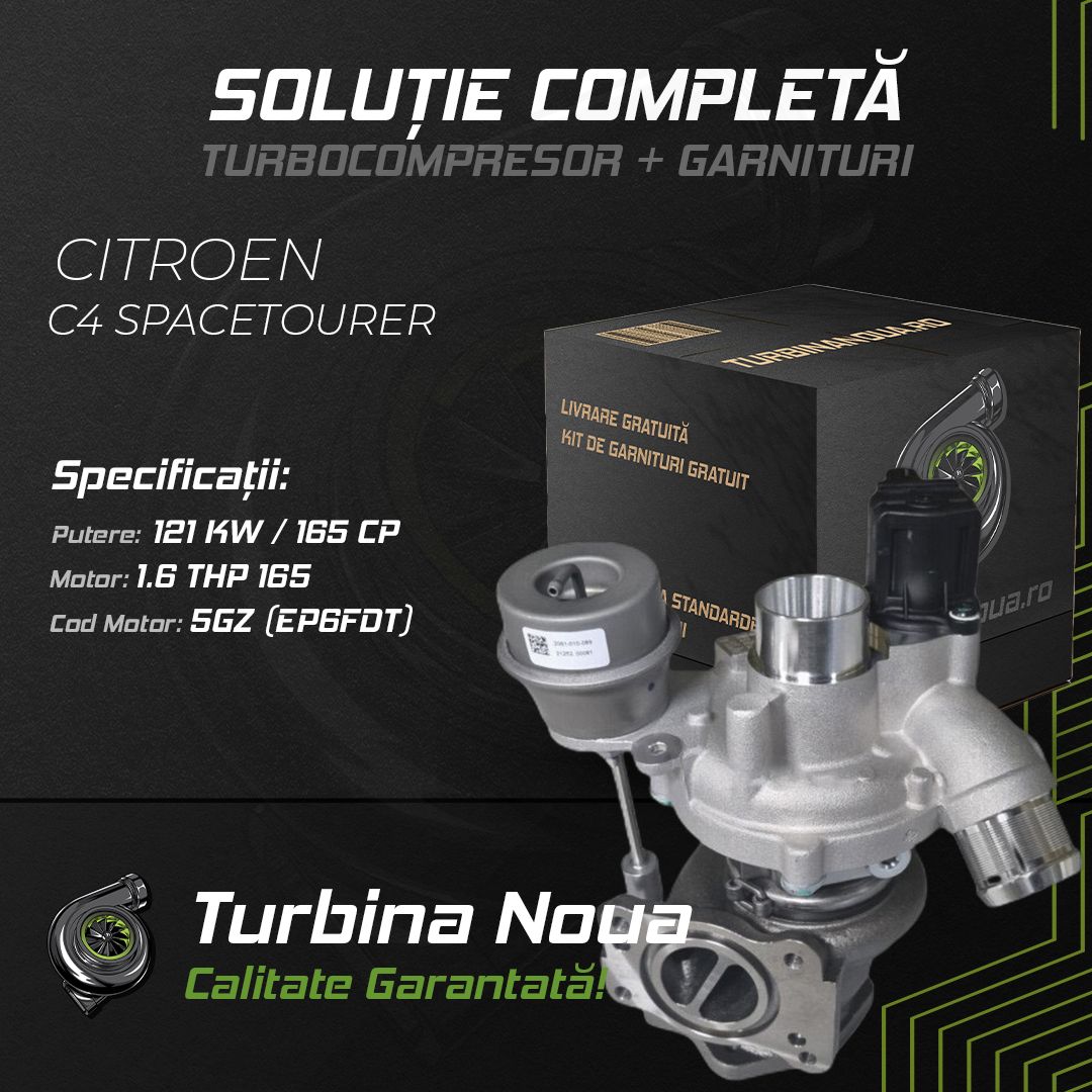 Turbina CITROEN C4 SPACETOURER 1.6 THP 165 121 KW / 165 CP Noua - Image 2