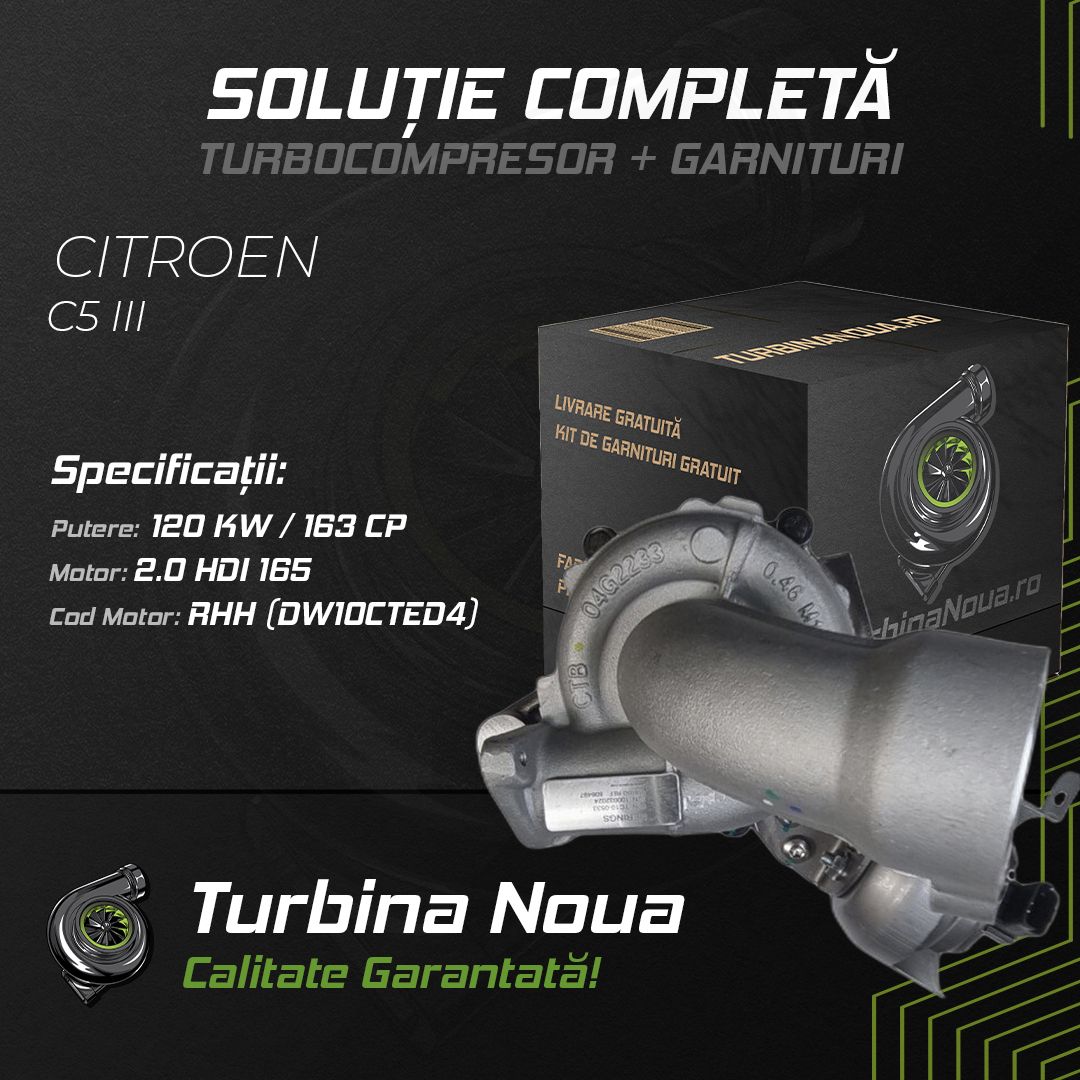 Turbina CITROEN C5 III 2.0 HDi 165 120 KW / 163 CP Noua - Image 2