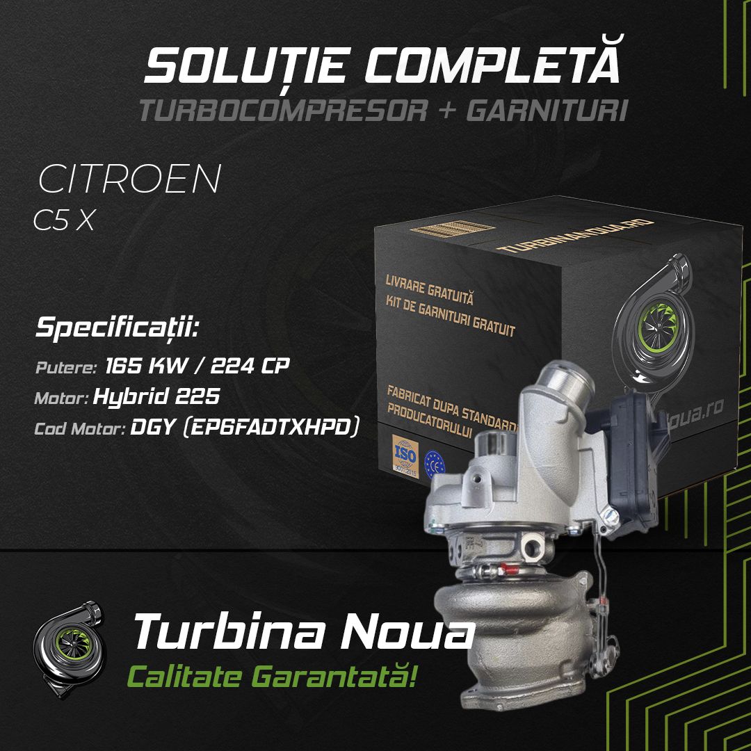 Turbina CITROEN C5 X Hybrid 225 165 KW / 224 CP Noua - Image 2