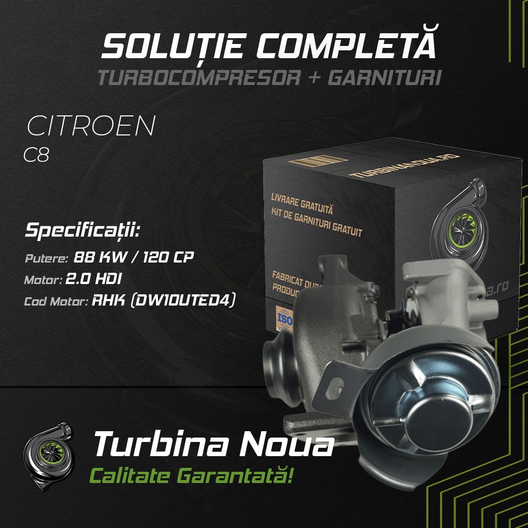 Turbina CITROEN C8 2.0 HDi 88 KW / 120 CP Noua - Image 2