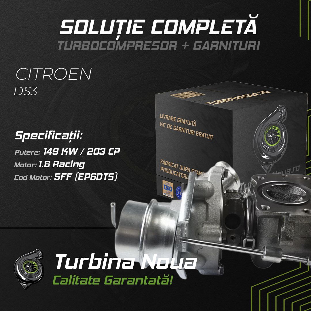 Turbina CITROEN DS3 1.6 Racing 149 KW / 203 CP Noua - Image 2
