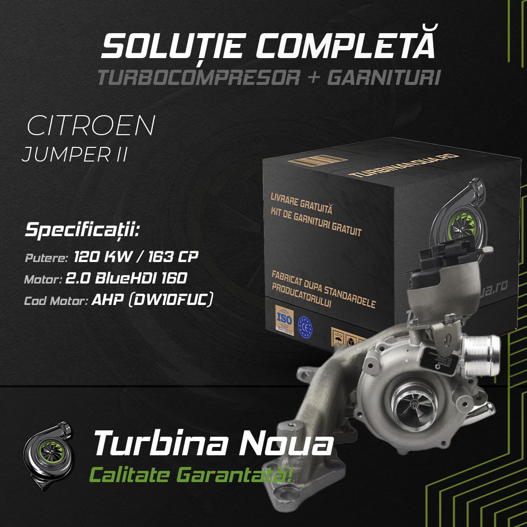 Turbina CITROEN JUMPER II 2.0 BlueHDi 160 120 KW / 163 CP Noua - Image 2
