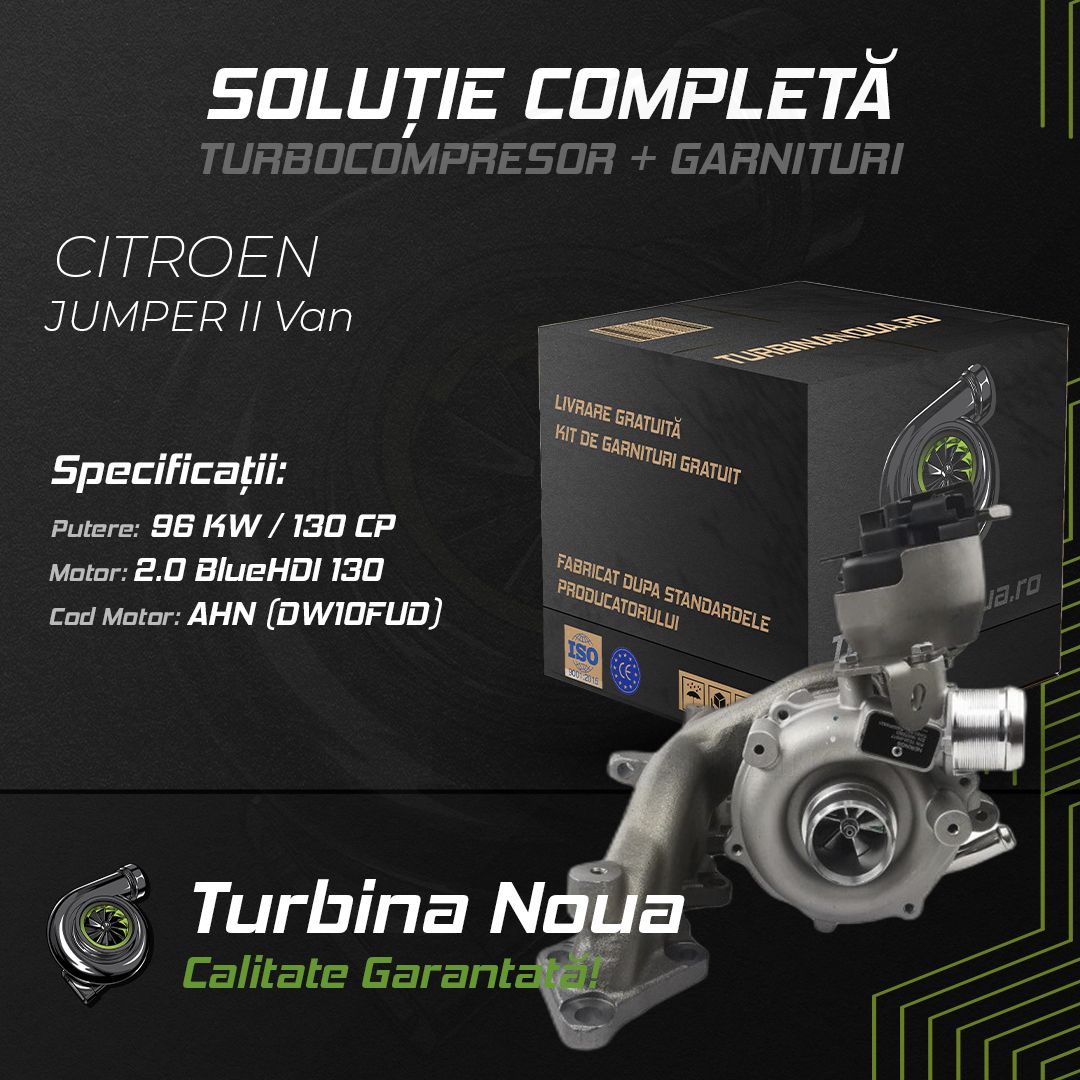 Turbina CITROEN JUMPER II Van 2.0 BlueHDi 130 96 KW / 130 CP Noua - Image 2