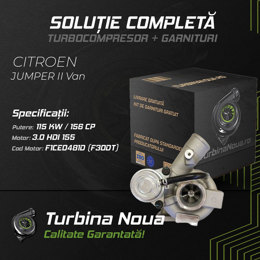 Turbina CITROEN JUMPER II Van 3.0 HDi 155 115 KW / 156 CP Noua - Image 2