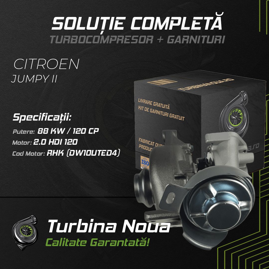 Turbina CITROEN JUMPY II 2.0 HDi 120 88 KW / 120 CP Noua - Image 2