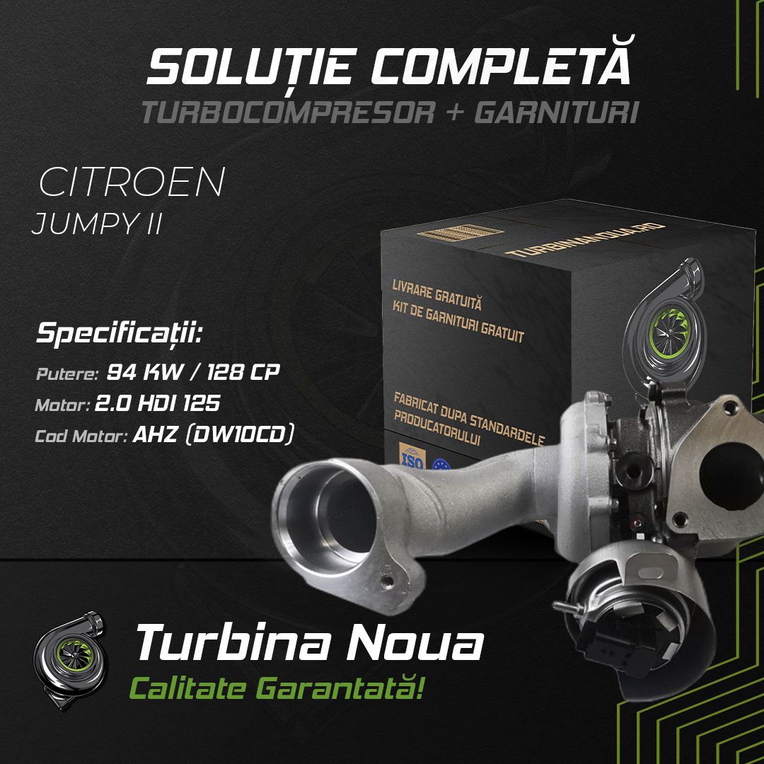 Turbina CITROEN JUMPY II 2.0 HDi 125 94 KW / 128 CP Noua - Image 2