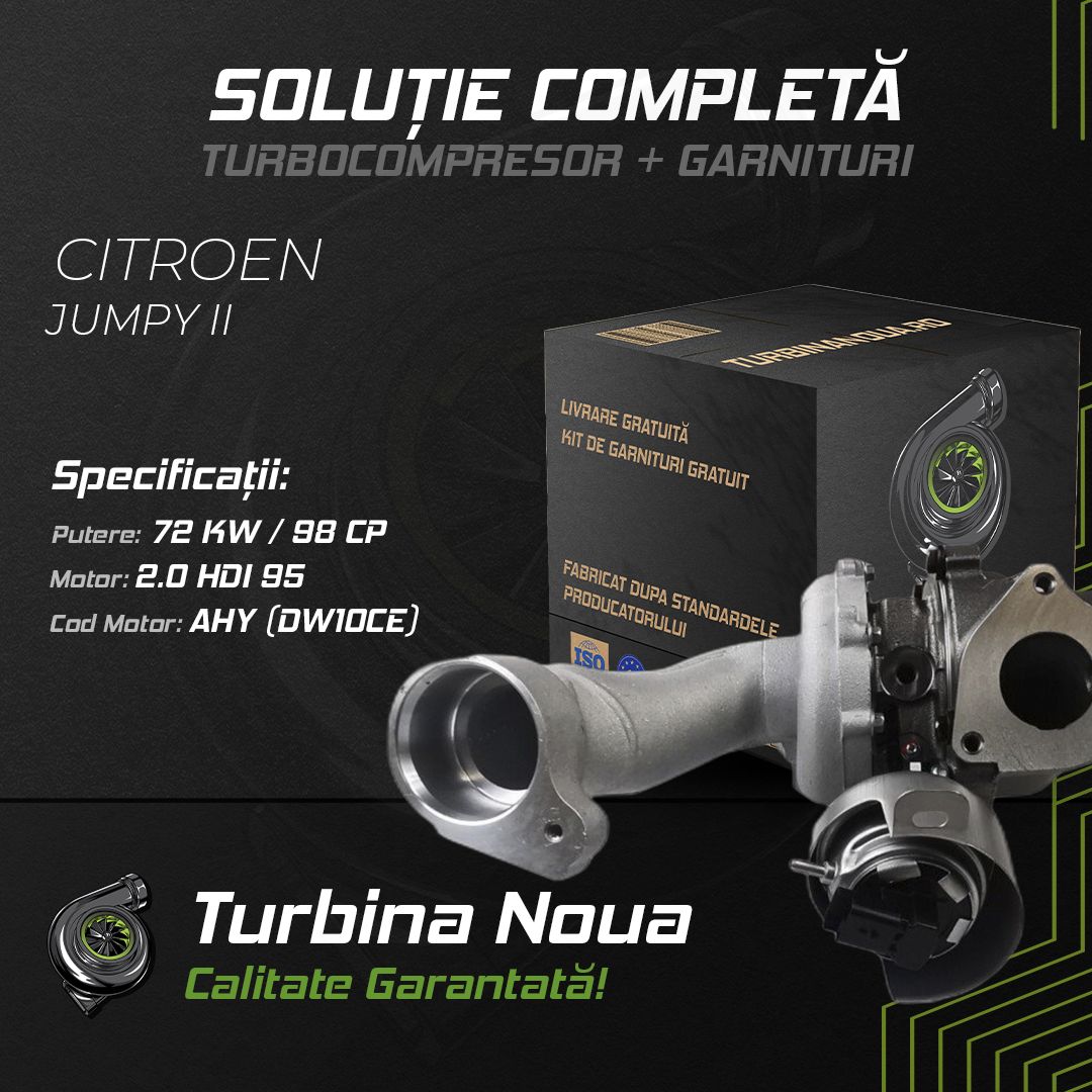 Turbina CITROEN JUMPY II 2.0 HDi 95 72 KW / 98 CP Noua - Image 2